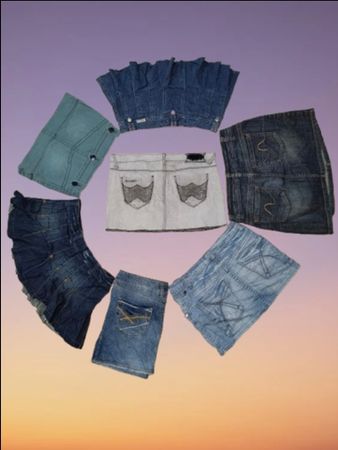 True blues mini ladies skirts (MSK-48)