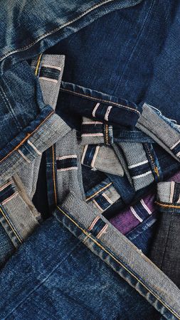 Jeans de sarja autênticos