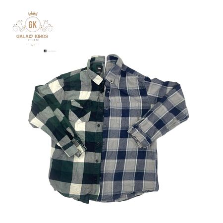 ミックスブランドのヘビーボタンアップシャツ