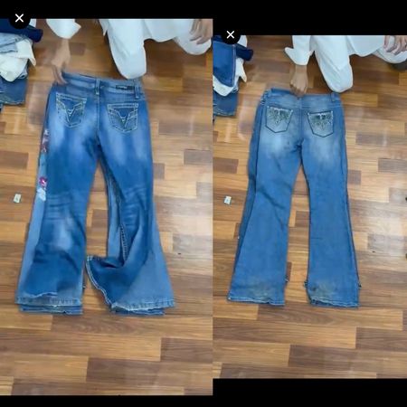 Custom handpick Y2k flare jeans