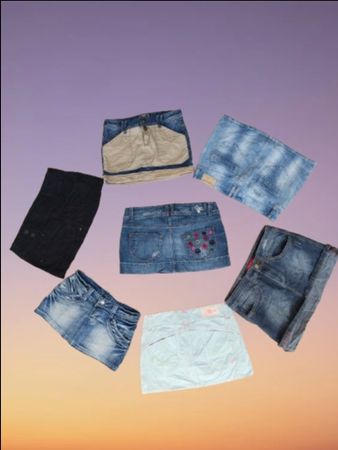 Bershka denim mini ladies skirts (MSK-49)