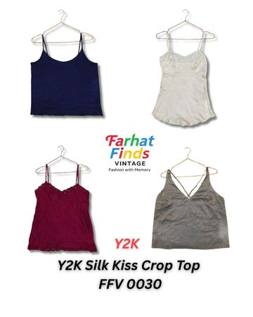Y2K Silk Kiss Crop Top - FFV 0030