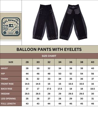 Aufgearbeitete Ballonhosen