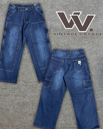 Carhartt reworked style dark blue denim pants #171025