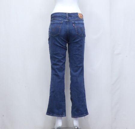 CR762 Upcycled Patchwork Flared Denim Jeans