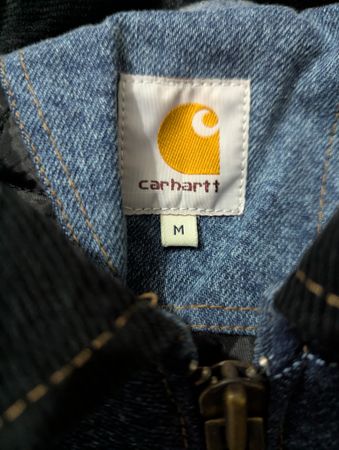 Veste en denim vintage Carhartt stone washed Detroit bleu foncé