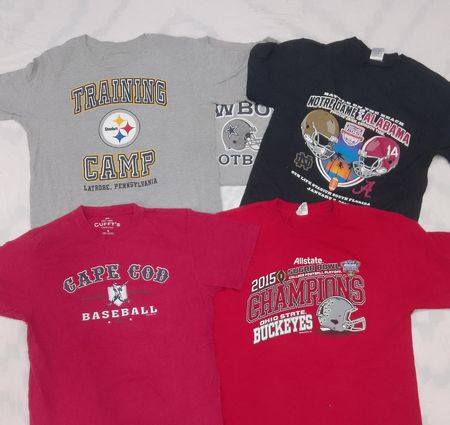 ZV0282 T-shirt à imprimé de sport sans marque