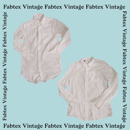 (FV-179) White Cotton Button down Shirt