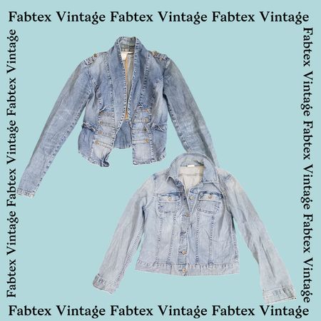 (FV-196) Y2K Denim Jackets - Coats