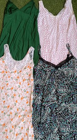 Y2K Long Silk Nighties (2544)