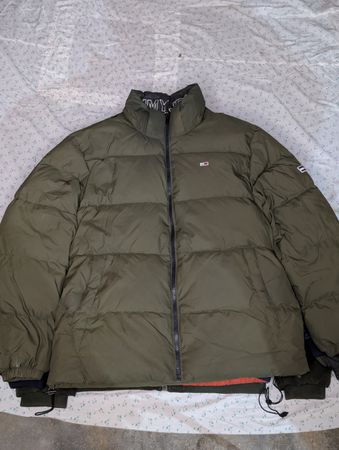 Puffer mixed branded jacket's