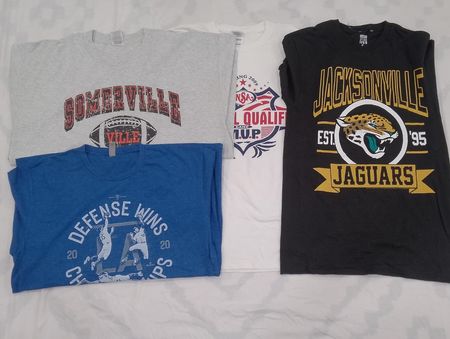 CRZ0273 Vintage Sports Print T-Shirt