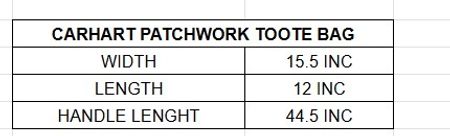 Upcycled Carhartt Patchwork Tote Bag (REPR)