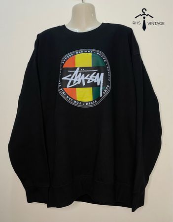 Sweatshirts imprimés revisités par Stussy
