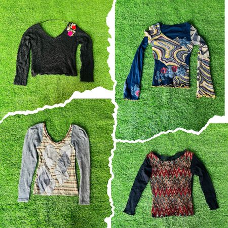 Y2K full slavers blouse