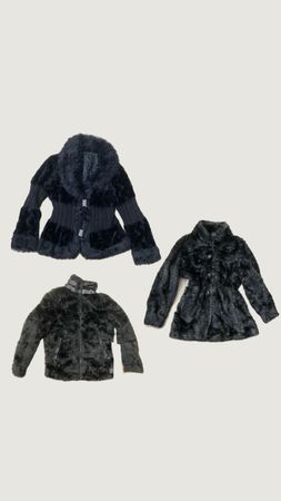 Y2K Blackcore Fur coats (M-W8)