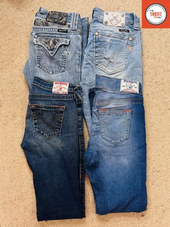 Miss Me Rock Revival True Religion Flared Bootcut Jeans