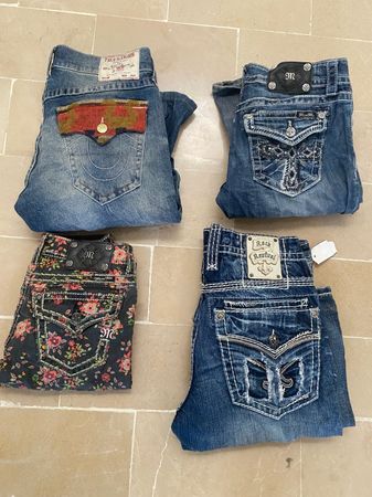 MISS ME, TRUE RELIGION, ROCK REVIVAL JEANS
