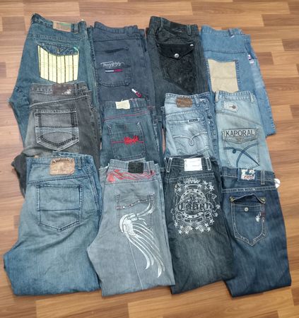 Pantalones de mezclilla hip hop