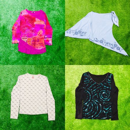 Y2k tops 2000s retro Style