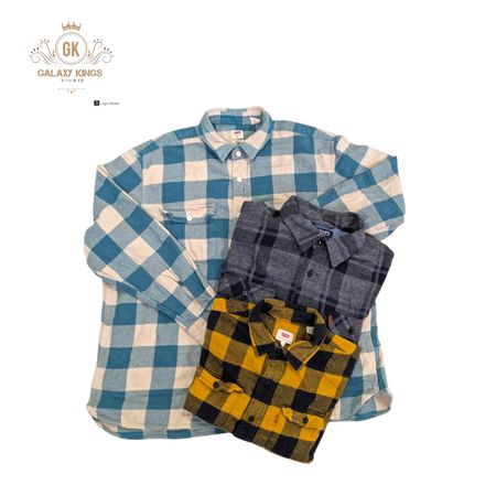 ミックスブランドのヘビーボタンアップシャツ