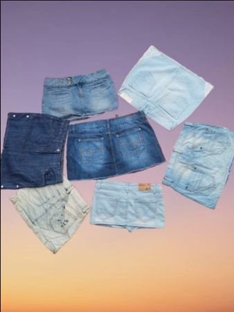 AIR BLUE AND OTHER MINI SKIRTS (MSK-63)