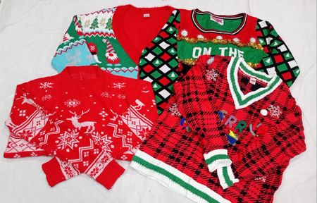 IQ0963 Y2K Millennium Weihnachtspullover