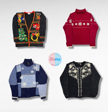 ヴィンテージ/Y2K マイ コージ クリスマス バイブ ニット (E)