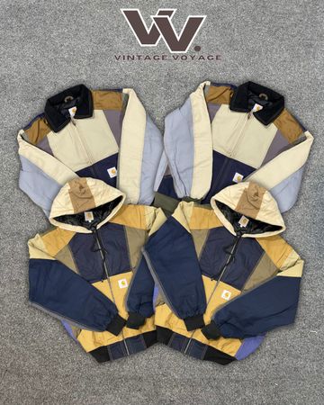 Carhartt reworked style patchwork active/Detroit jackets #231025