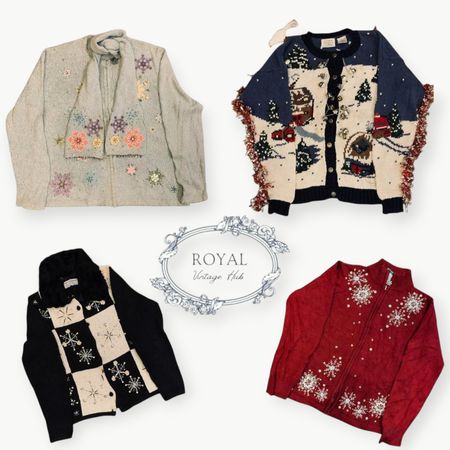 Suéteres de Navidad con vibra vintage/Y2K