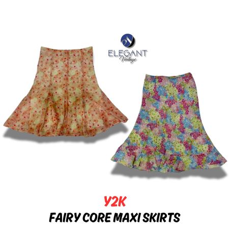 Y2K Fairy Core Maxi Skirts - EV0087