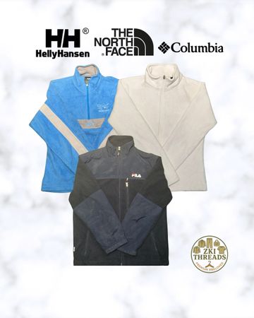 Columbia Helly Hansen The North Face Adidas Fleece Jackets (C4)