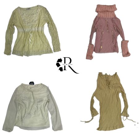 Tops à manches longues Y2K mignon vibe (Rw-1073)