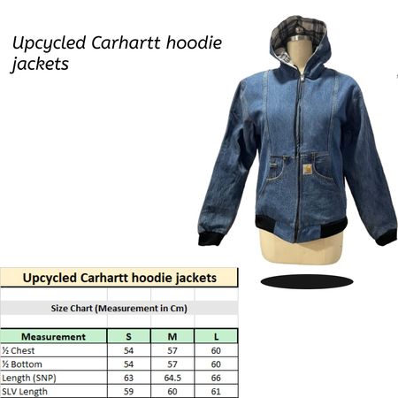 SS25 Upcycled Carhartt hoodie jackets