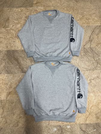 réécrire style sweatshirts Carhartt gris à col ras du cou