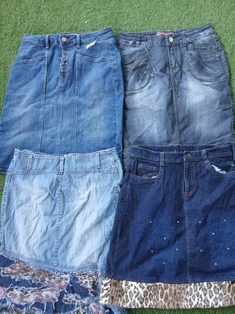 Y2k denim midi skirt 13Pcs (2674)