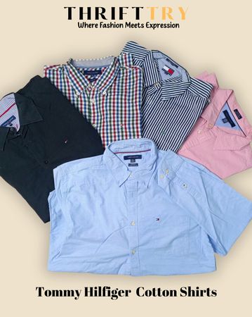 Camisas de Algodão Tommy Hilfiger