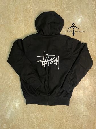 Stussy rework style front and back embroidery jacket