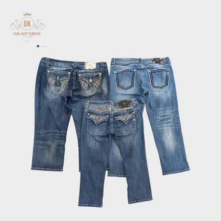 「Miss Me True Religion And Rock Revival Capri Jeans」