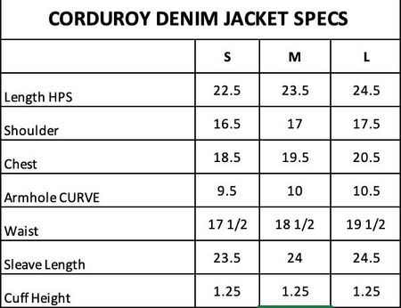 UPCYCLED CORDUROY DENIM JACKET