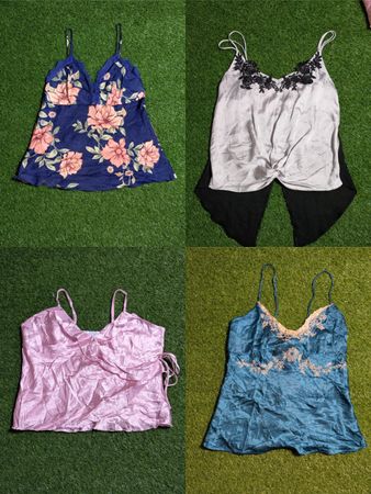 MAV#13 Y2k camisole en satin de soie