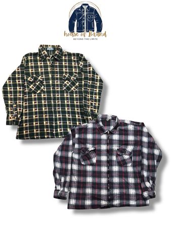 Liquidation stock flannel  shirts