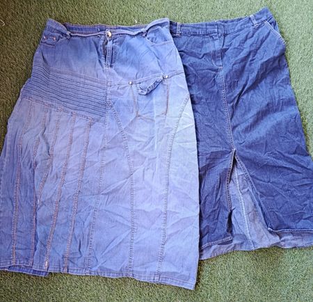 Jupe longue en denim 10 pièces (2686)