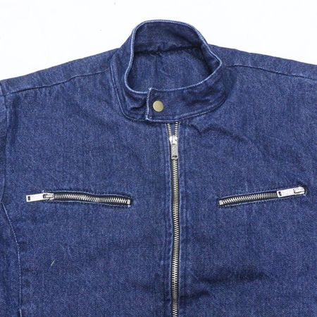 CR692 Upcycled Dark Blue Denim Jacket,