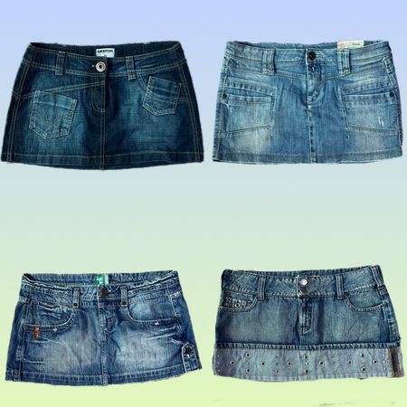 Y2K IT Girl Denim Mini-Röcke (TS-1314)