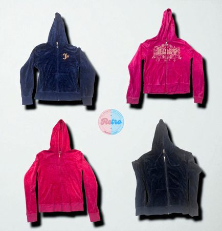 Y2K Juicy Couture Rhinestone Hoodie (E)