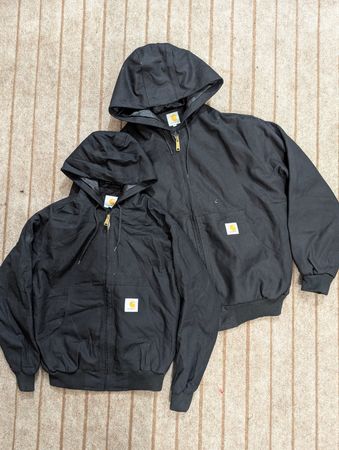 Vintage Carhartt Active Wear Black Reworked Style Jackets
