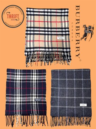 TR1703 Burberry Scarves 🧣 100% Authentic Cashmere/Wool