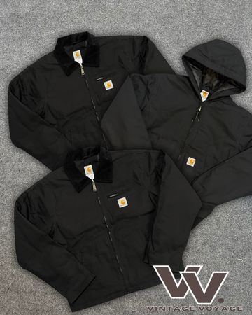 Carhartt Rework Style Black Color Detroit/Active Jacket - #41125