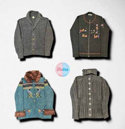 Y2Kバイブヴィンテージセータードロップ（E）